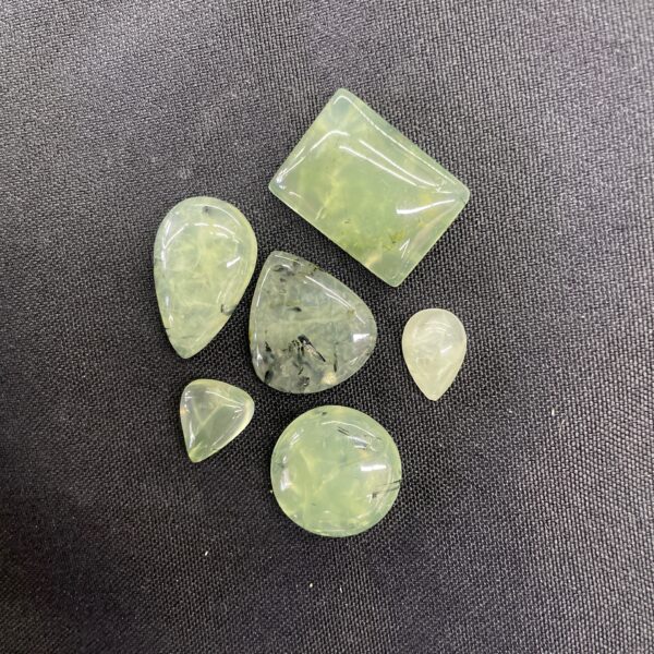 Prehnite with Epidote Cabochon