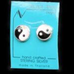 Sterling Silver Earrings - Yin/Yang