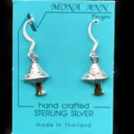 Sterling Silver Earrings - Mushroom