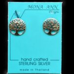 Sterling Silver Earrings (Stud) - Tree of Life