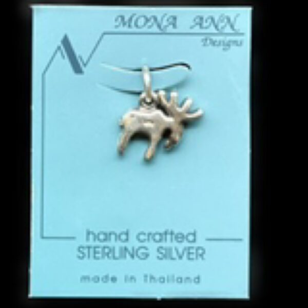 Sterling Silver Pendant - Moose