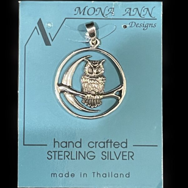 Sterling Silver Pendant - Owl