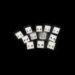 Stone Sterling Silver Earrings (Stud)