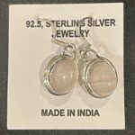 Rose Quartz Sterling Silver Earrings