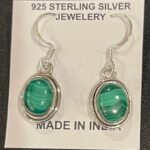 Malachite Sterling Silver Earrings