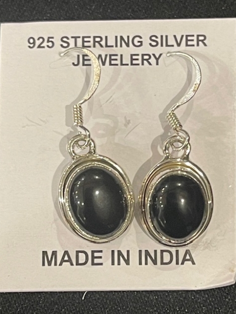 Onyx Sterling Silver Earrings