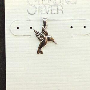 Sterling Silver Pendant - Hummingbird