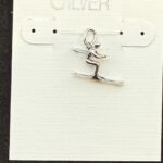 Sterling Silver Pendant - Skier