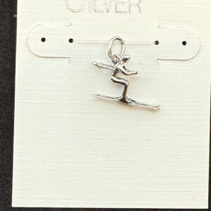Sterling Silver Pendant - Skier