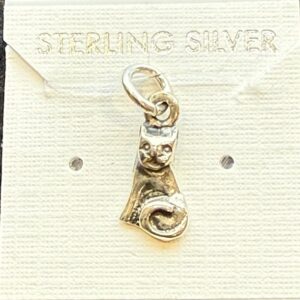 Sterling Silver Pendant - Cat