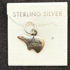 Sterling Silver Pendant - Heartline Bear