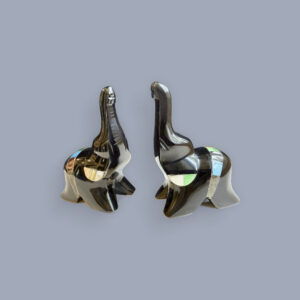 Obsidian Elephant (Inlaid)