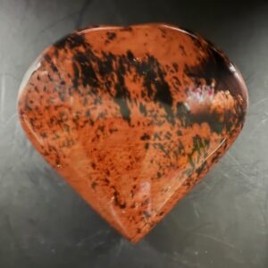 Mahogany Obsidian Heart
