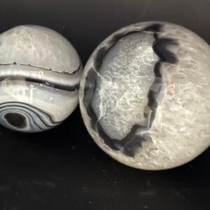 Black Banded Agate Sphere