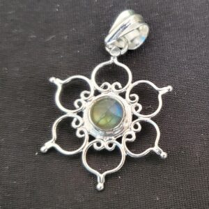 Lotus Sterling Silver Pendant