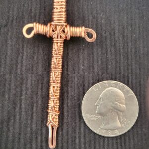Wire Wrapped Sword Pendant