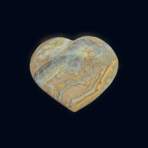Bumblebee Calcite Heart