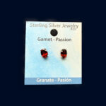 Garnet Sterling Silver Pendant