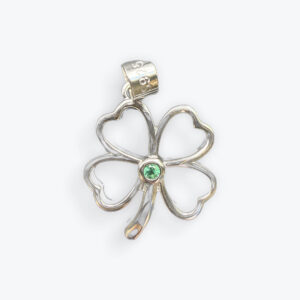 Four-Leaf Clover Sterling Silver Pendant