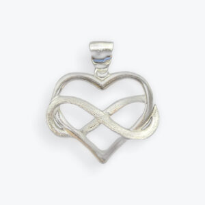 Infinity Heart Sterling Silver Pendant