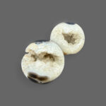 Black Banded Agate Partial Sphere (Geode)